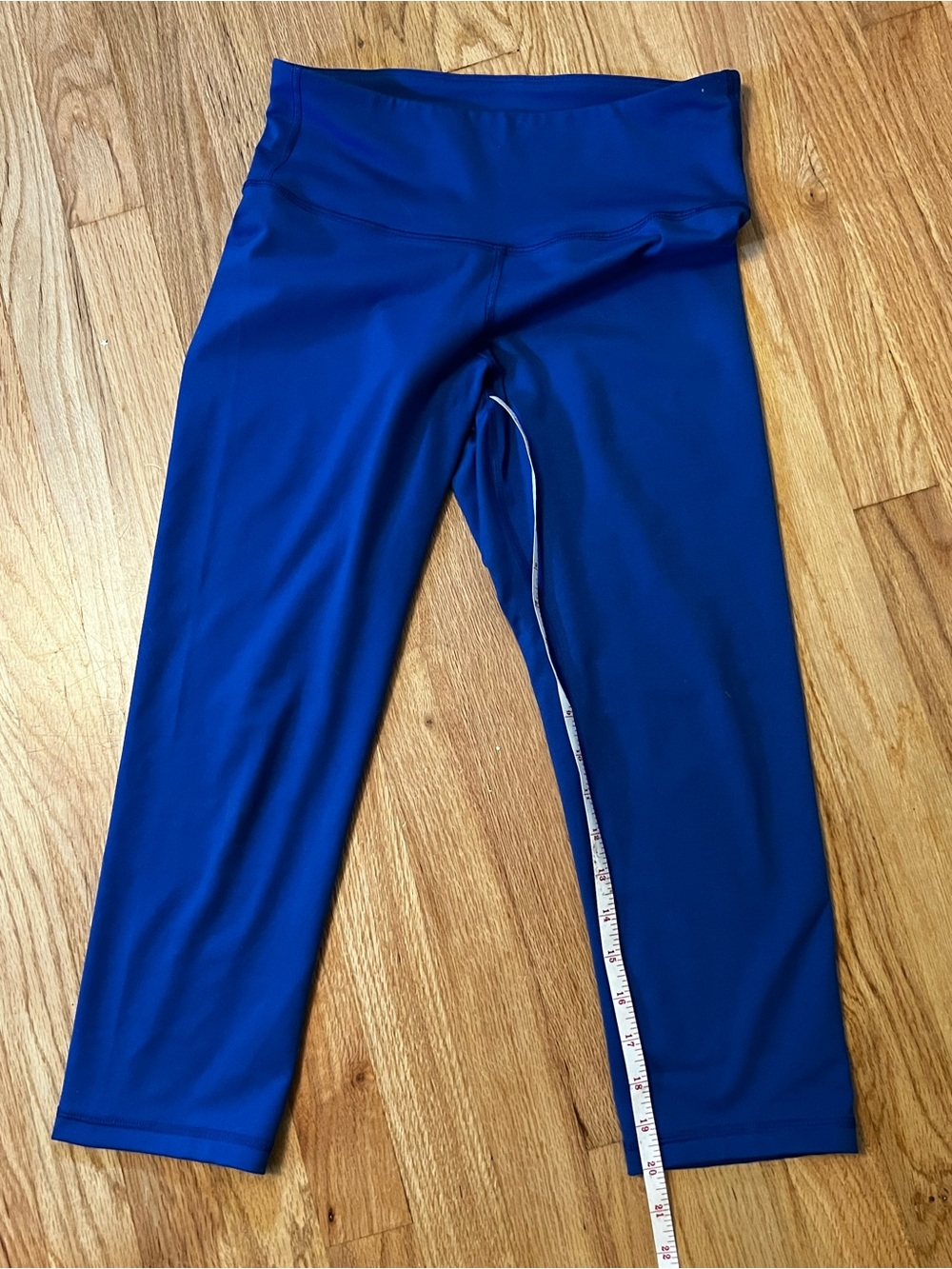 Womens High-Waist Athletic Leggings - Royal Blue